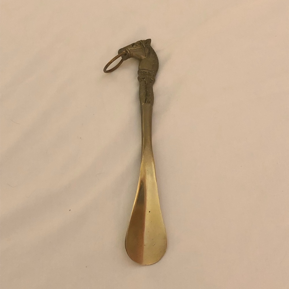 Solid Brass Horse Head Shoe Horn